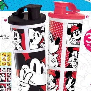 Tupperware Disney Tumblers Mickey & Minnie Set of 2